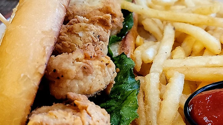 The Shrimp Po Boy from Highlander Public House