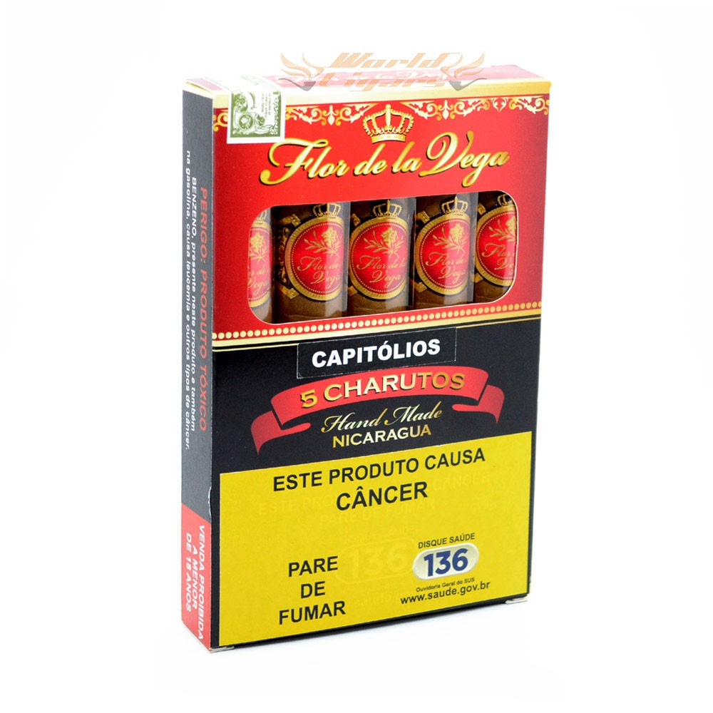 Flor de la Vega Capitólios (Pirâmides) C/5 | World Cigars Tabacaria e  Presentes