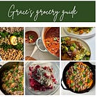 A healthy & easy meal plan - Grace's grocery guide v.61