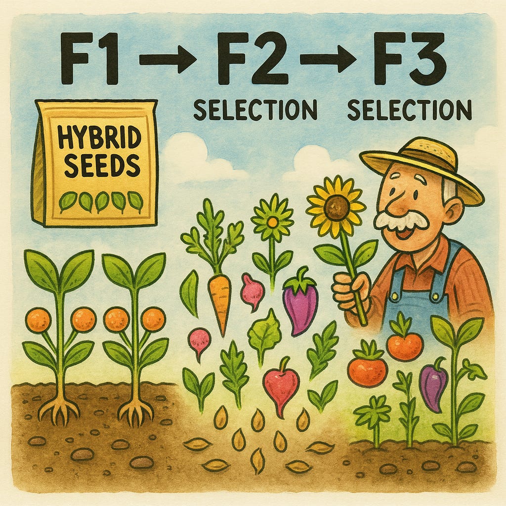Seeds Evolve Via Human Interventions.