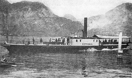 Steamboat Vittoria on Lake Como Steamboat Vittoria on Lake Como