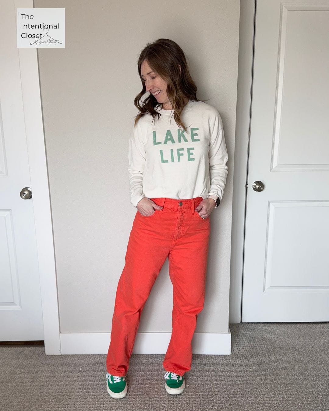 orange pants styles, complementary colors