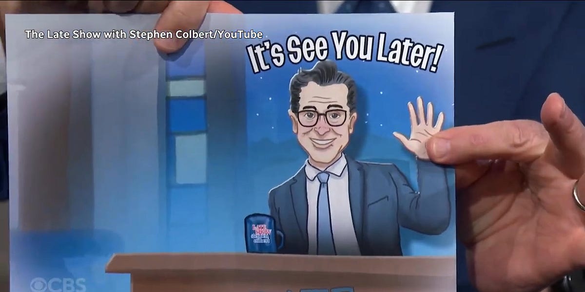Talking Colbert's funny/heartwarming/sad finale on the CBC's Commotion and across media