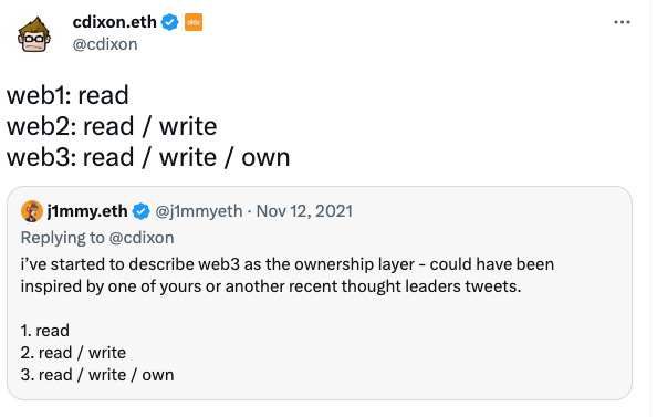 twitter post cdixon.eth