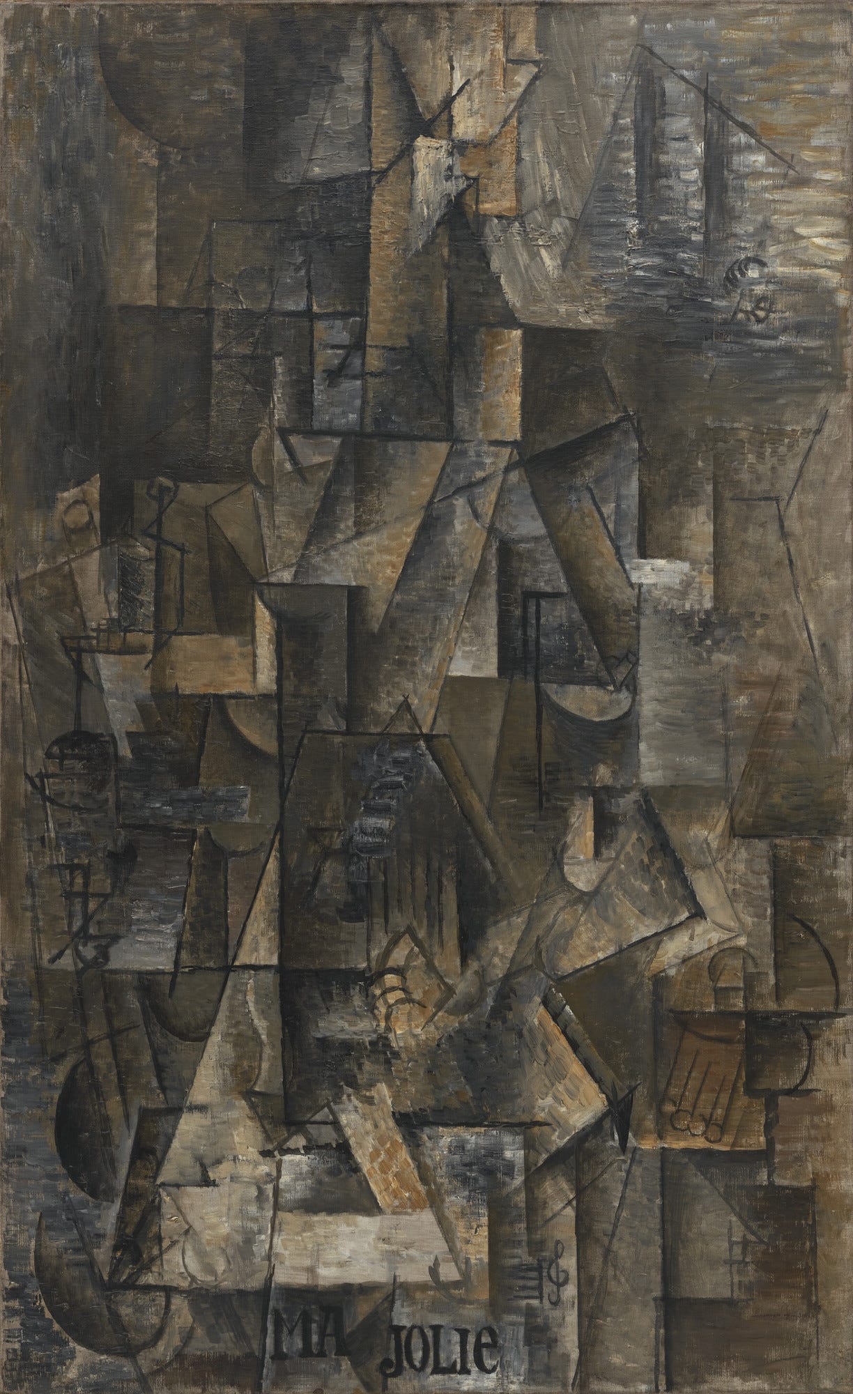Pablo Picasso, Ma Jolie, 1911 to 1912 Pablo Picasso, Ma Jolie, 1911 to 1912