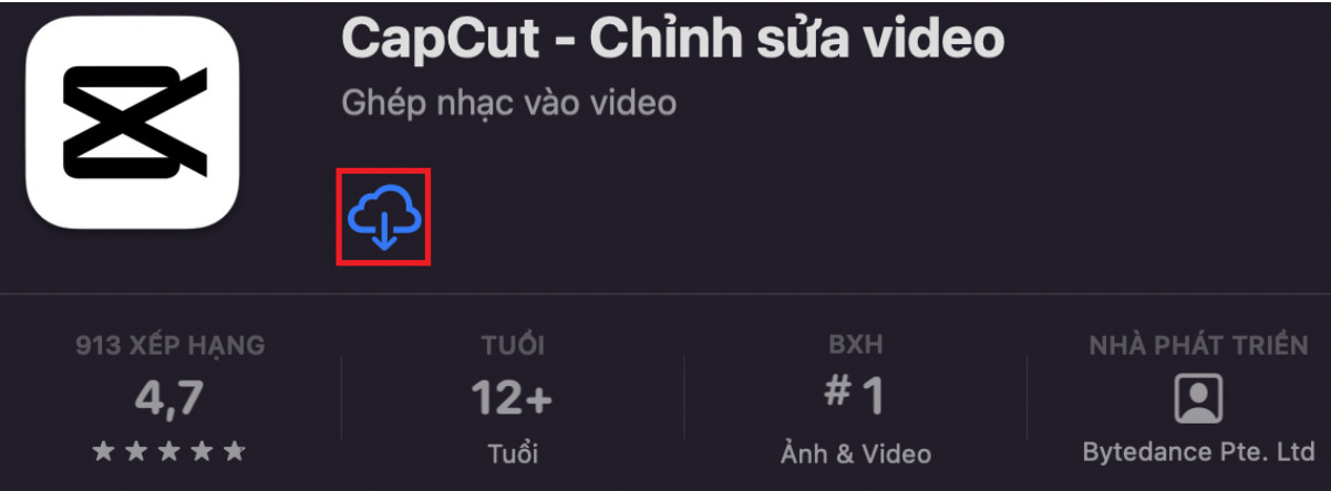 Press the download button for the application on your device