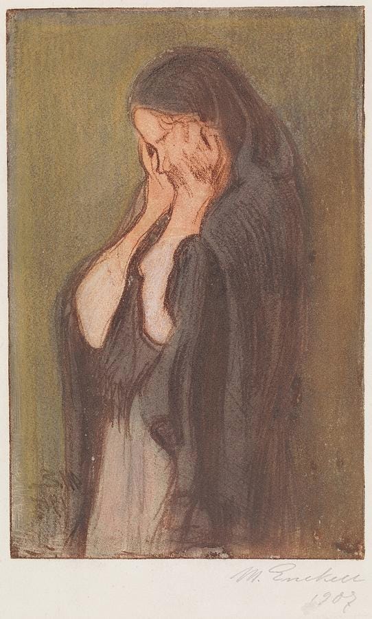 Crying Woman by Magnus Enckell