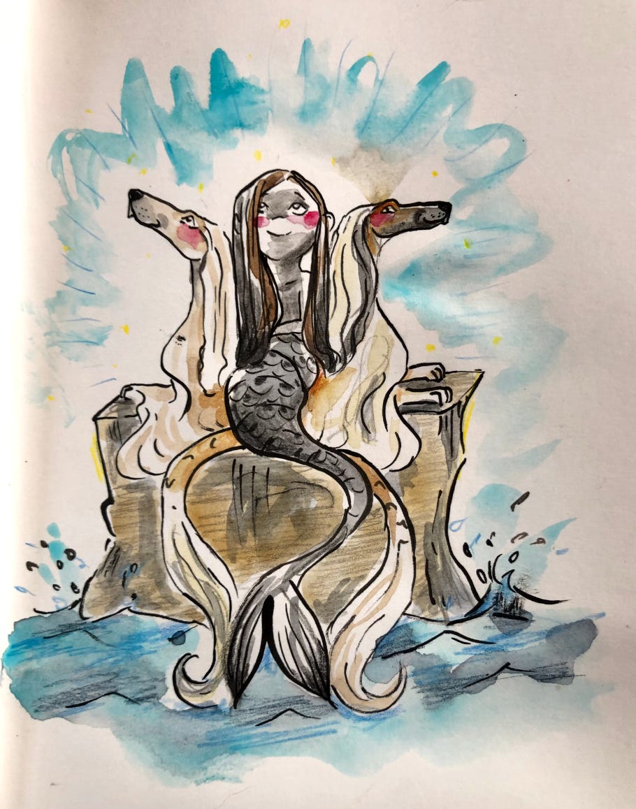 mermaid and merpups