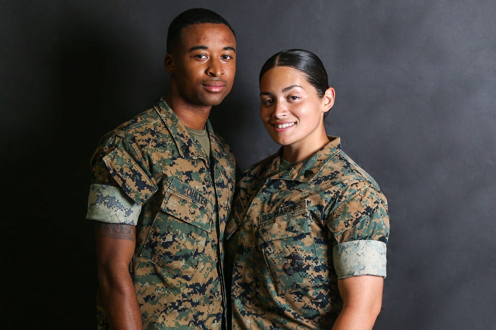 DVIDS - Images - A Camp Pendleton dual-military couple's story on their  commitment to each other and the Corps [Image 2 of 3]