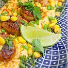 This Is What Golden Light Tastes Like: Brown Butter-Seared Sea Scallops with Whipped Elote