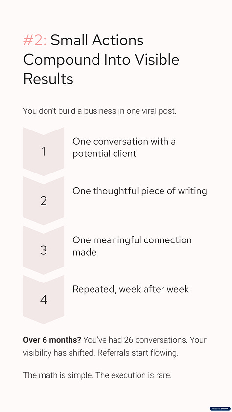 Consistency is the Quiet Work That Turns Scattered Effort Into Visible Momentum