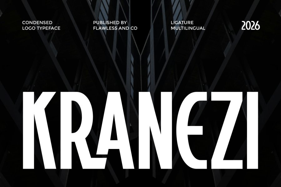 Kranezi Modern Condensed Sans Serif