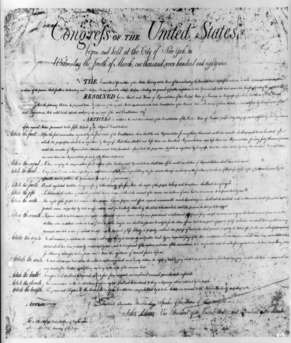 The Bill of Rights: How America’s First Freedoms Were Born