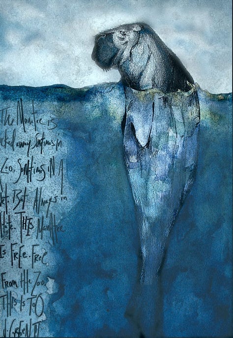 Paintings by Jae Jerkins: Walker, Lady of Shalott, Free