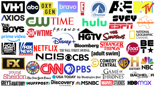 Most Famous Media TV Brands and Logos in the USA Most Famous Media TV Brands and Logos in the USA