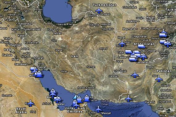 Map US bases around Iran Map US bases around Iran