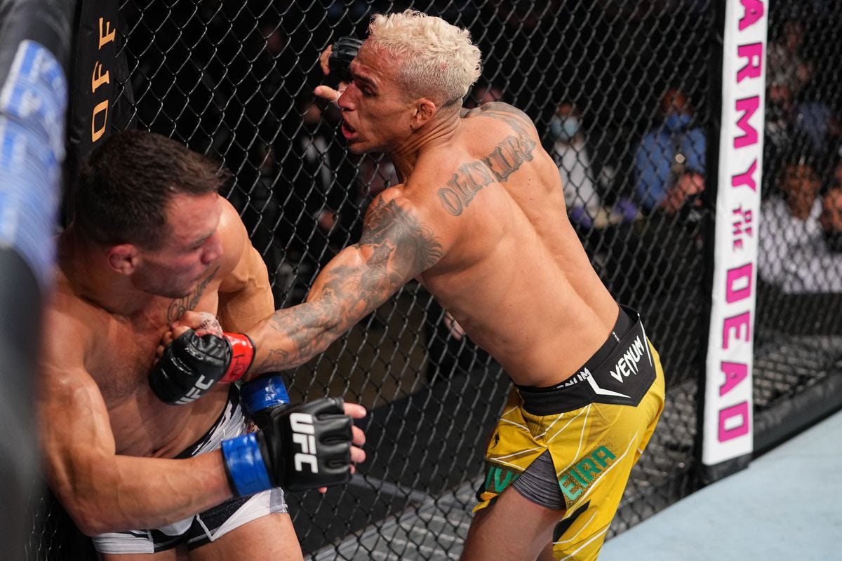 UFC 262 bonuses: New champ Charles Oliveira banks $75k for Michael Chandler  knockout - MMA Fighting