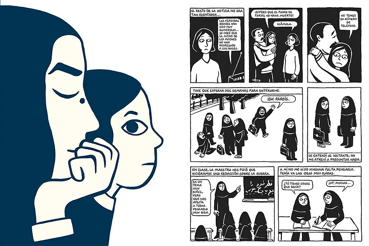 Marjana Satrapi Persepolis, Min iranske barndom og Teheran Tur-retur, 2010 Forlaget Cobolt.er. Uskyldens Kronologi. Roman, Jensen&Dalgaard, 2025. "Knud" og diverse tegninger