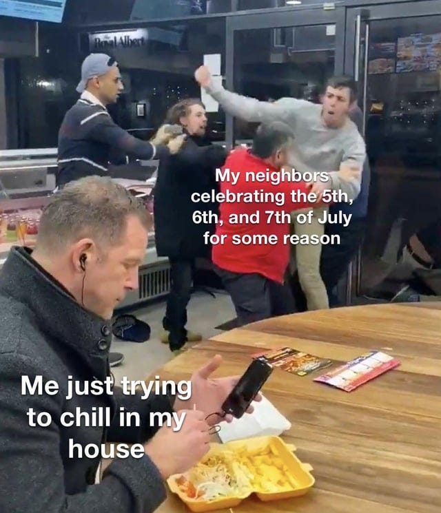 Leftover fireworks maybe? : r/memes