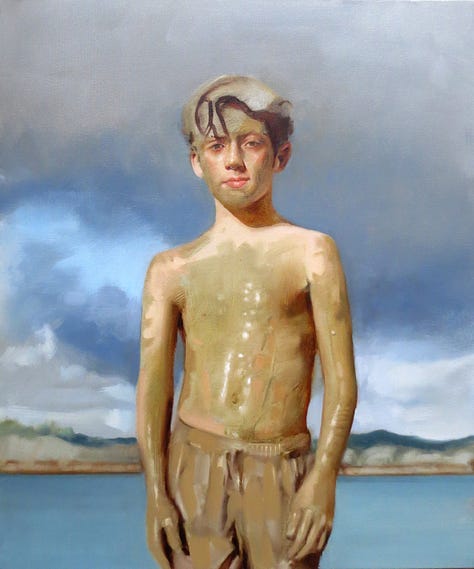 Portraits in oil paint