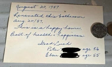 r/FoundPaper - Found in a cabinet behind a wall in my bathroom during renovations r/FoundPaper - Found in a cabinet behind a wall in my bathroom during renovations