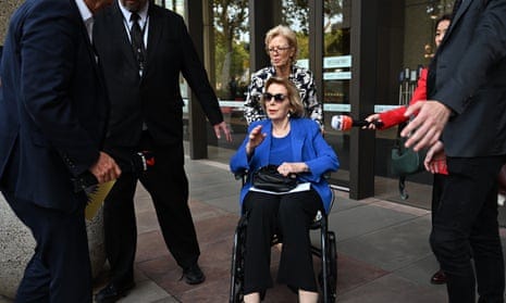 Former ABC chair Ita Buttrose leaves court in Sydney Former ABC chair Ita Buttrose leaves court in Sydney