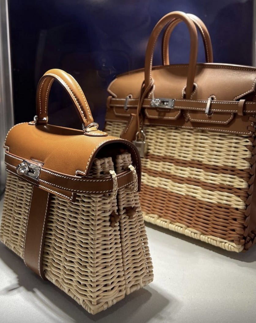 A Hermes Barenia Mini Picnic Kelly and a Hermes Gold Swift Wrapped Picnic Birkin in an upcoming Sotheby’s Auction A Hermes Barenia Mini Picnic Kelly and a Hermes Gold Swift Wrapped Picnic Birkin in an upcoming Sotheby’s Auction