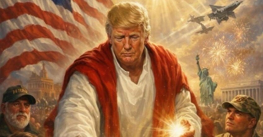 Trump's post appearing to depict himself as Jesus sparks backlash - The  Washington Post