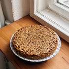 crunchy buckwheat caramel roll cake
