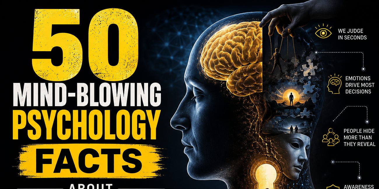 50 Mind-Blowing Psychology Facts About Human Behavior