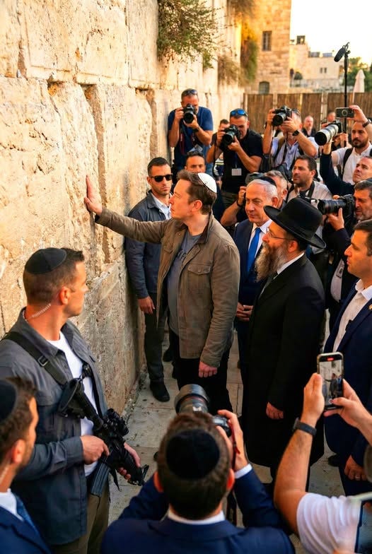 May be an image of one or more people and the Western Wall
