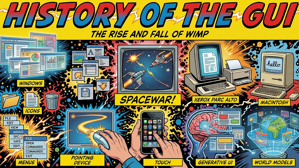 History of the Graphical User Interface: The Rise (and Fall?) of WIMP Design