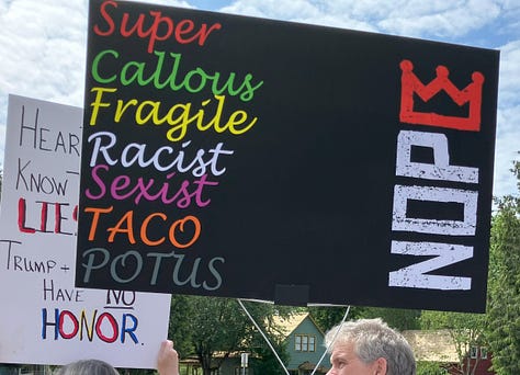 More signs, Honk if you never drunk-texted war plans!