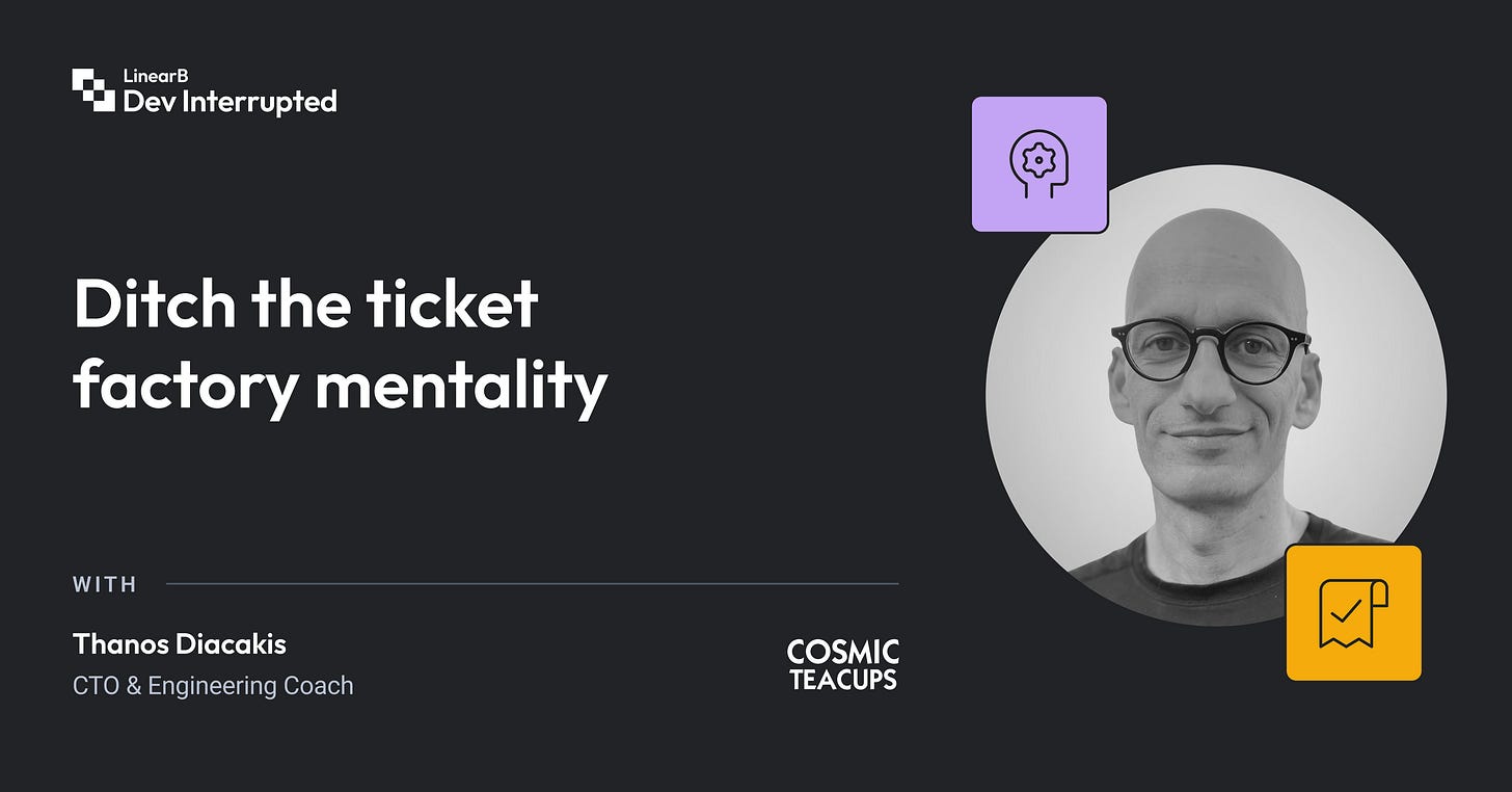 Ditch the Ticket Factory Mentality | Cosmic Teacups’ Thanos Diacakis Ditch the Ticket Factory Mentality | Cosmic Teacups’ Thanos Diacakis