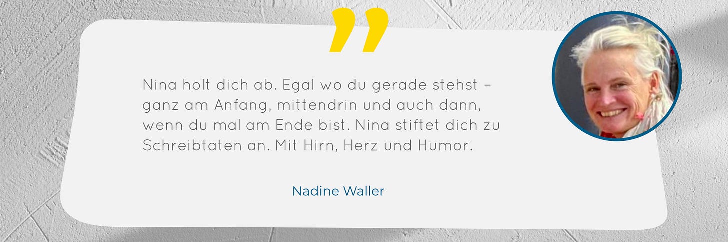 Empfehlung von Nadine Waller für Nina Klose Empfehlung von Nadine Waller für Nina Klose