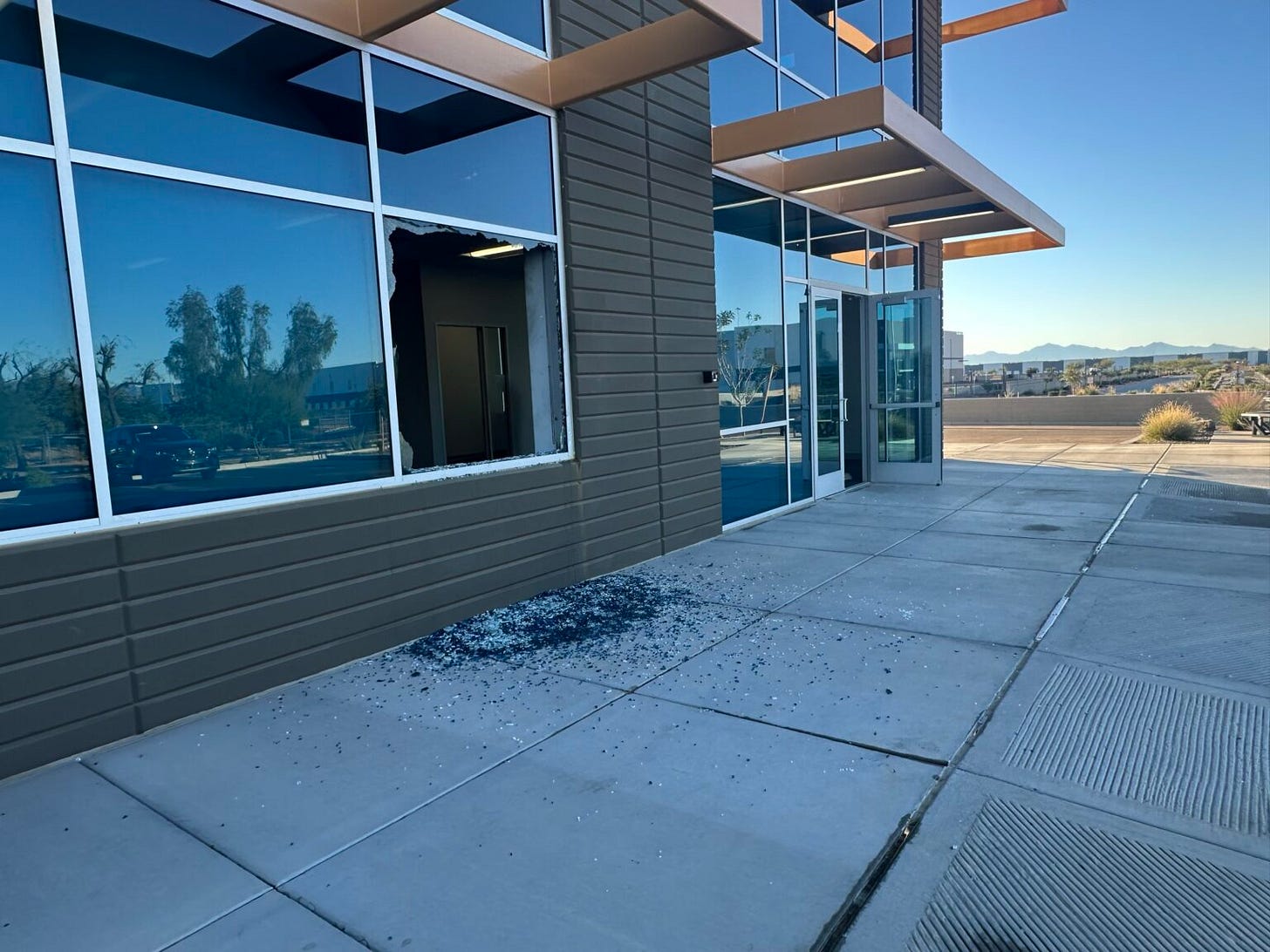 ICE warehouse in Surprise targeted by arsonist days after massive community protests | Arizona Mirror ICE warehouse in Surprise targeted by arsonist days after massive community protests | Arizona Mirror