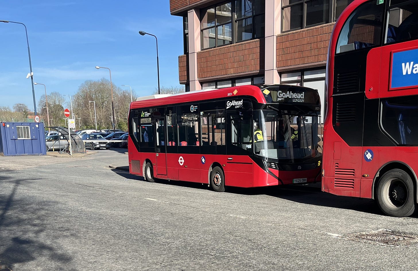 Photo of an Enviro100 EV bus.
