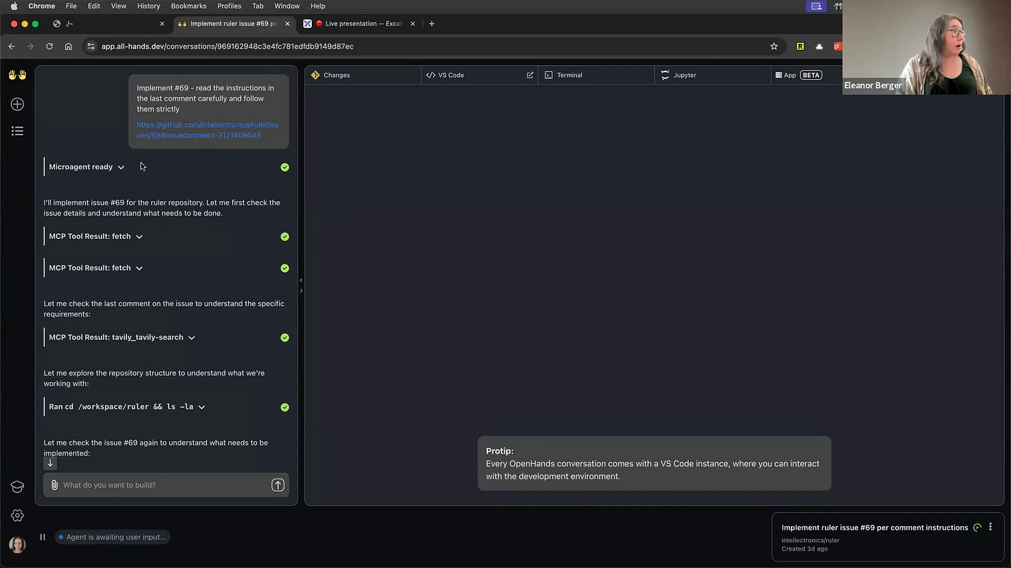 OpenHands working on a GitHub issue OpenHands working on a GitHub issue