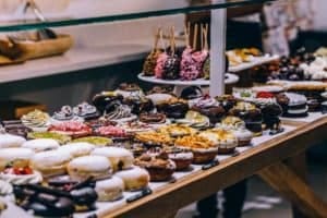 dessert table