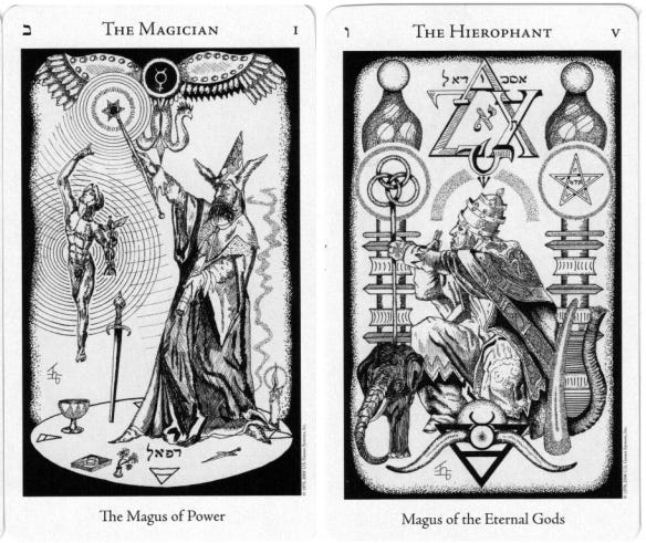 The Hermetic Tarot by Godfrey Dowson: A Powerful Divination Deck and a  Suggested Triquetra Spread | benebell wen