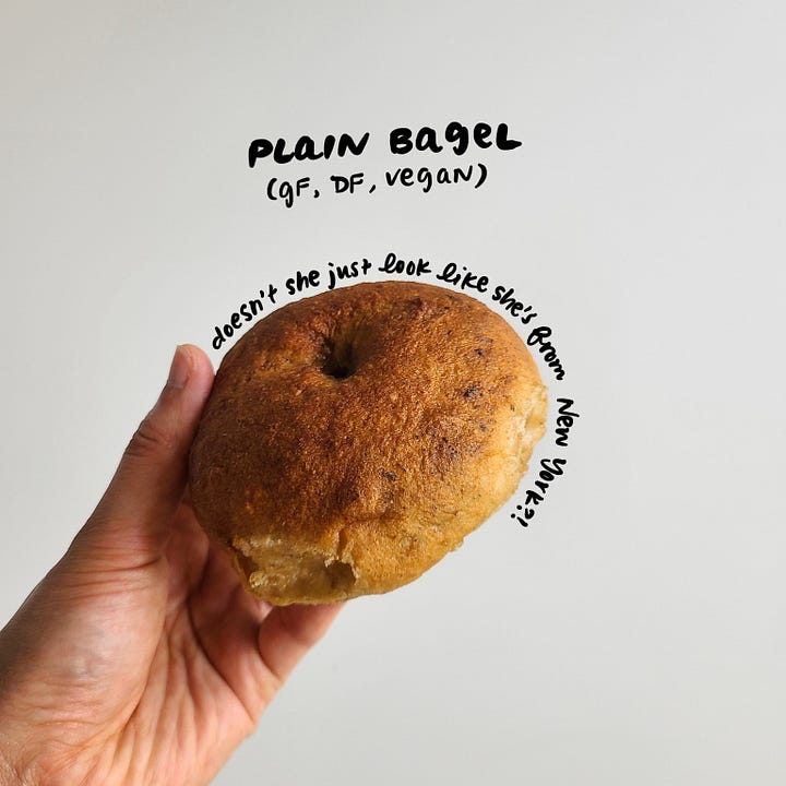 gluten free plain bagel
