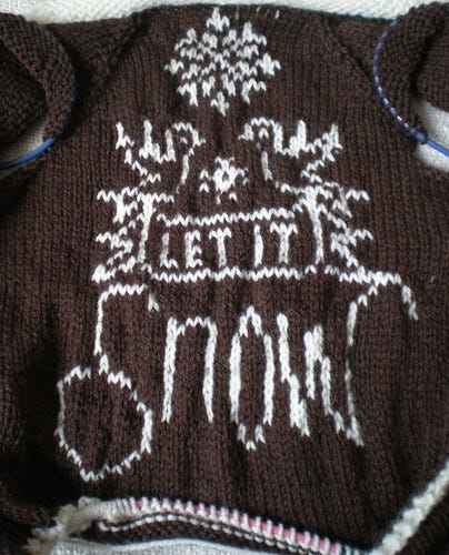 Let It Snow Intarsia Let It Snow Intarsia