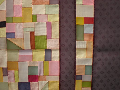 Korean Silk Quilt Detail Korean Silk Quilt Detail