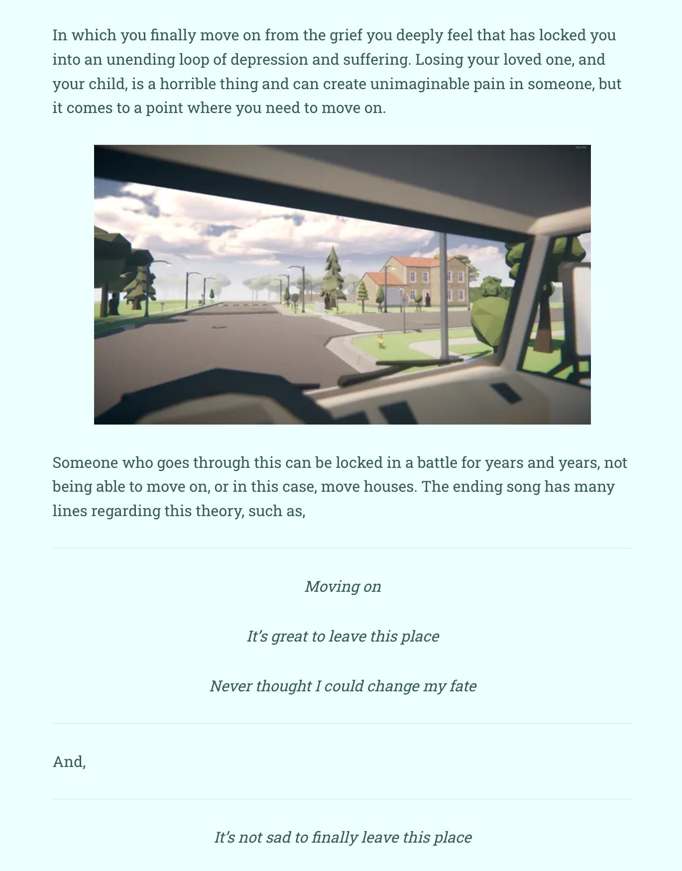 Explore the Emotion in Moving Houses