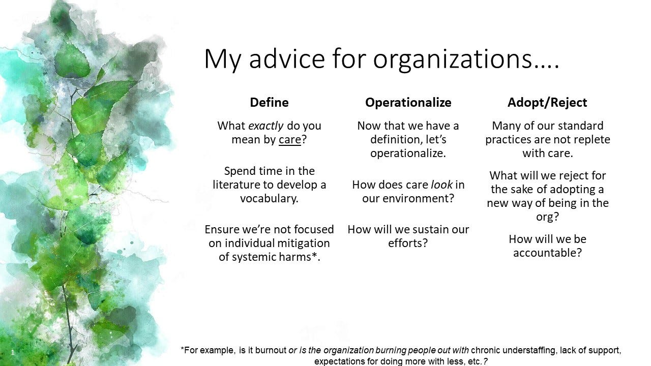 Slide listing columns for define, operationalize, adopt/reject Slide listing columns for define, operationalize, adopt/reject