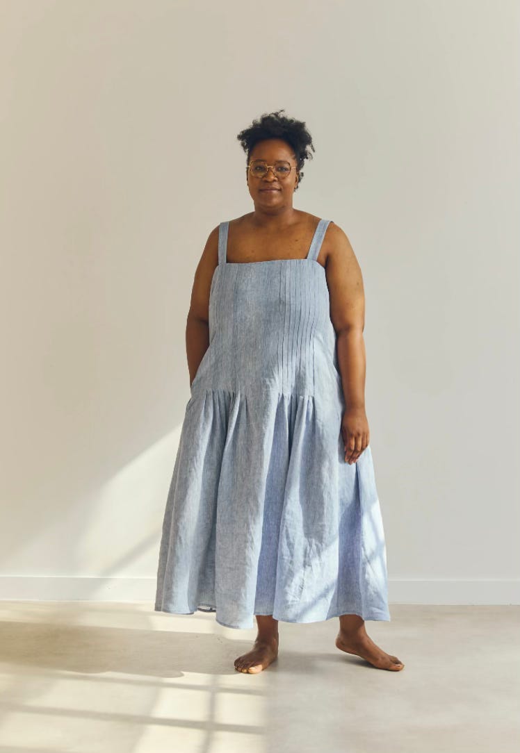 modern dress patterns PDF Sewing by Dressmaking Amre midi or maxi Elodie Wrap Dress - Closet