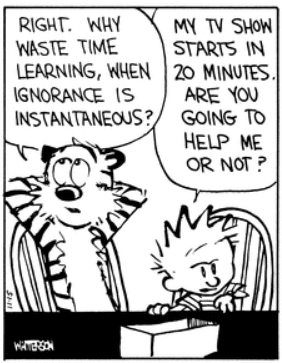 Calvin and Hobbes (1990-11-15) - Watterson, Bill | WIST Quotations