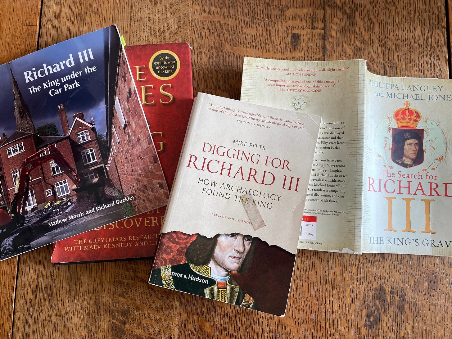 Covers of books about the discovery