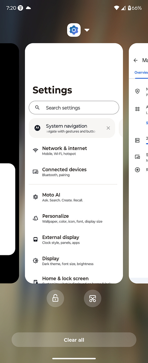Moto Razr Ultra software