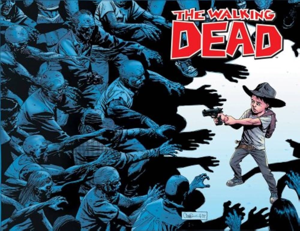 Walking Dead #50 Carl Grimes vs. Walkers Wrap Cover: Robert Kirkman: Books  - Amazon.com